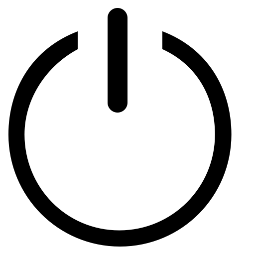 Shutdown svg vector icon
