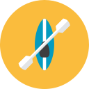 canoe svg vector icon