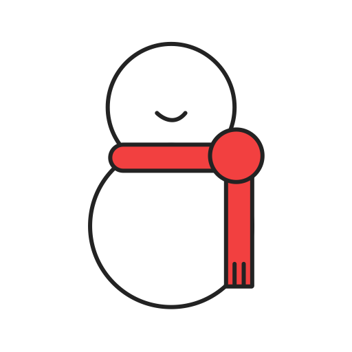 Snowman svg vector icon