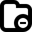 folder,remove icon
