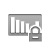 audio,volume,bars,lock icon