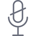 micro, microphone, mute, off, radio svg vector icon