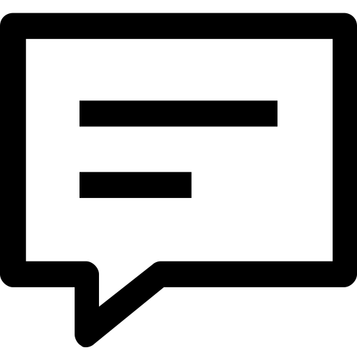 Comment svg vector icon