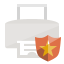 print,shield icon