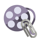 film,reel,attachment icon