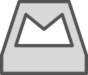 brand, logo, mailbox, network, social svg vector icon