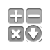 calculator,button,down icon