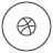 dribble, share, social icon