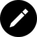 circle, compose, draw, edit, write svg vector icon