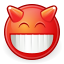 64, devilish, face, gnome icon