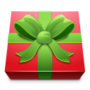 red,square,gift,present icon