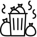 trash, waste svg vector icon