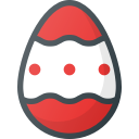 colored, decoration, easter, egg svg vector icon
