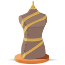 mannequin, measure icon