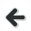 arrow, left, sticker icon