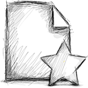 file,unstarred icon