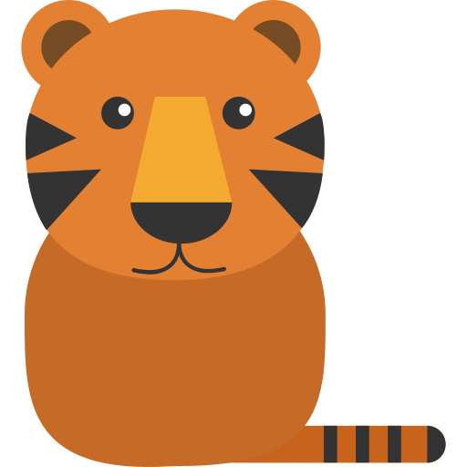 Tiger svg vector icon