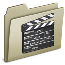 lightbrown,old,movie,film,video icon