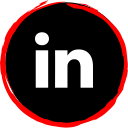 linkedin, logo, media, social svg vector icon