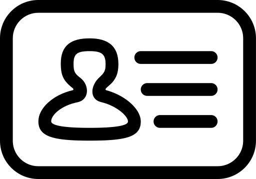 Profile svg vector icon