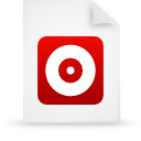 document, file, paper, red icon