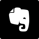 evernote, media, social, square svg vector icon