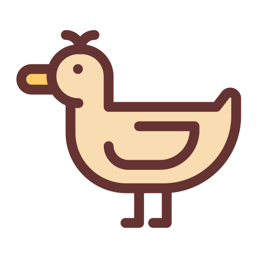 Duck svg vector icon
