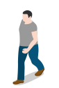 human, male, man, people, person, user, walking svg vector icon