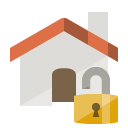 home,lock,open icon