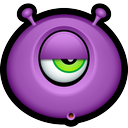 alien, avatar, cyclops, emot, monster, monsters, whistling icon