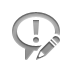 chat,exclamation,pencil icon