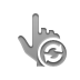 hand,point,refresh icon