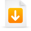 document, file, orange, paper icon