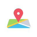 location, maps, navigation, pin, place svg vector icon