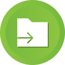 arrow, data, document, file, folder, send svg vector icon
