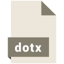 document, dotx, extension, file, format svg vector icon