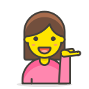 1, hand, tipping, woman svg vector icon