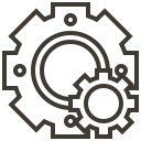 accessories, automobile, car, gear, service svg vector icon