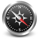 compass, navigate, se, south east icon