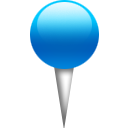 blue, location, pin icon