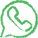 drawn, grunge, line, media, social, whatsapp svg vector icon