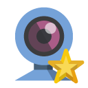 webcam,star icon