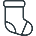 christmas, socks, xmas svg vector icon