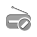 radio,cancel icon