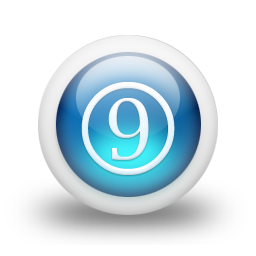 glossy,blue,orb icon