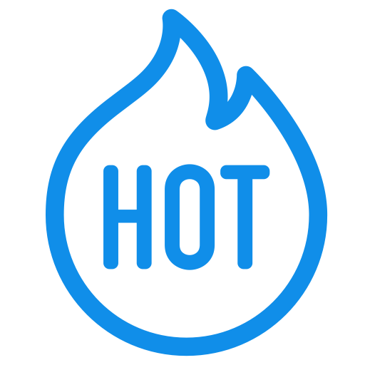 Hot svg vector icon