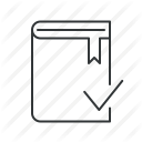 approve, book, book guide, bookmark, favorite, guide, guidelines icon
