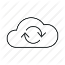 cloud, exchange, refresh, reload, rotate, sync, update icon