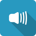 adjust, blue, high, max, shadow, speaker, volume svg vector icon