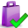 accept, shoppingbag icon